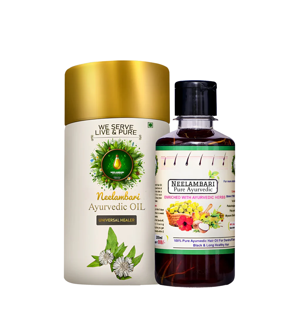 KARNATAKA HAKKI PIKKI NEELAMARI HERBAL HAIR OIL