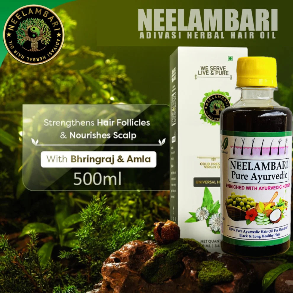 KARNATAKA HAKKI PIKKI NEELAMARI HERBAL HAIR OIL